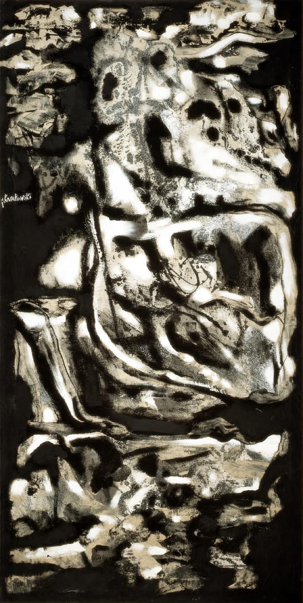 Gerome Kamrowski, Black and White Figure, 1947