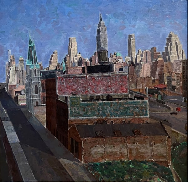 Herman Rose, Manhattan Looking East (View from 11th Ave and 42nd Street), 1952-54