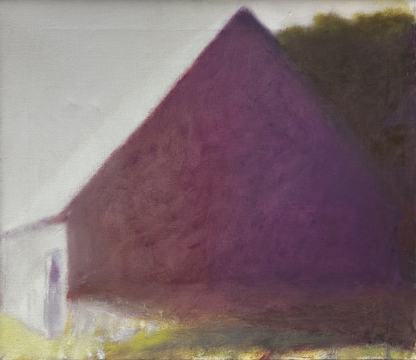 Wolf Kahn, Purple Barn, circa 1975