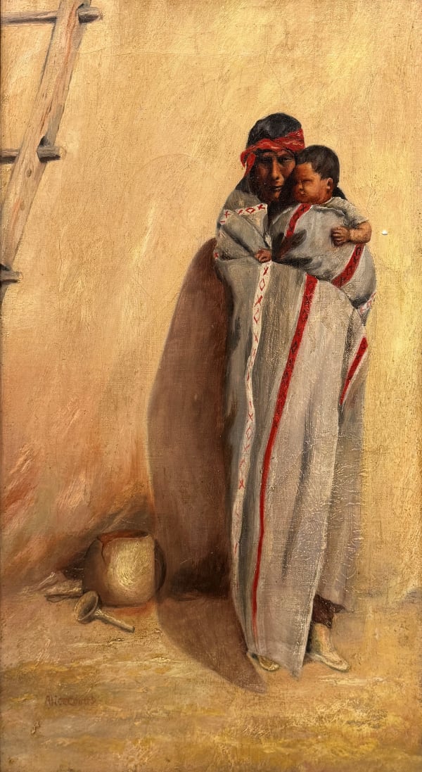Alice Coutts, A Tesuque Indian and Baby, New Mexico, circa 1910