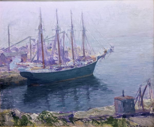 Emile Gruppe, View of Boats in Gloucester Harbor, circa 1925
