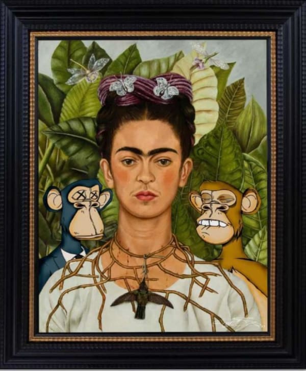 The Connor Brothers, Frida With Bored Apes, 2022