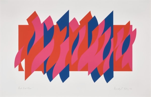 Bridget Riley, Red Red Blue, 2010