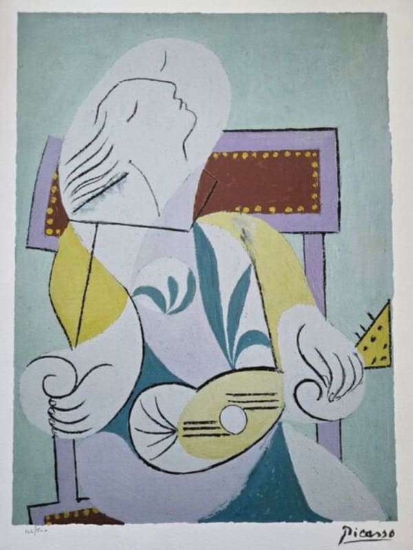 Pablo Picasso, Young Woman With Mandolin