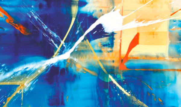 Erik Skoldberg, Blues, Flourescents, Bleach, Metallic, 2020