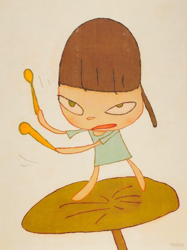 Yoshitomo Nara - Marching on a Butterbur Leaf, 2019