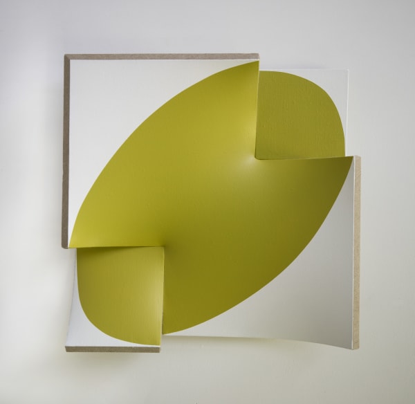 Ellipse in yellow-moss green