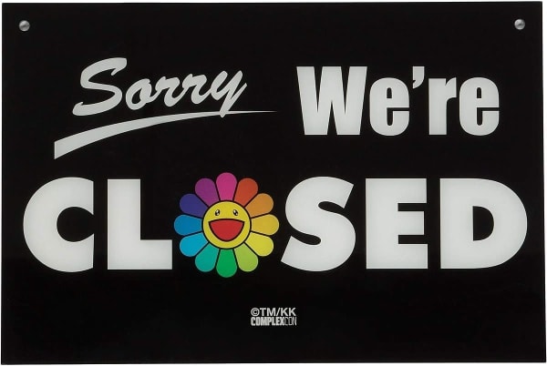 Takashi Murakami, Takashi Murakami Complexcon Flower OPEN/CLOSED Door Sign