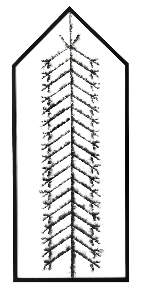 Khadija El Abyad, Braided poetry, Composed hair #2 , 2025