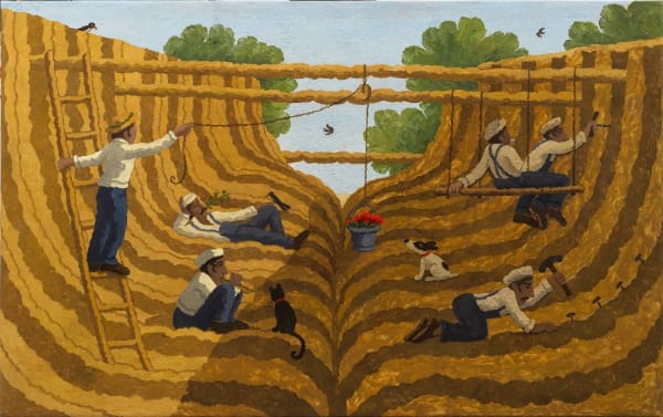 Ramiro Fernandez Saus, A Day in the Shipyard , 2024