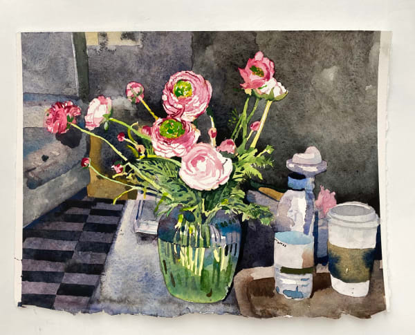 Mark Entwisle, Peonies , 2022