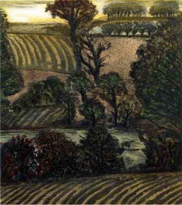 David Inshaw, East Kennett, 1989-1992