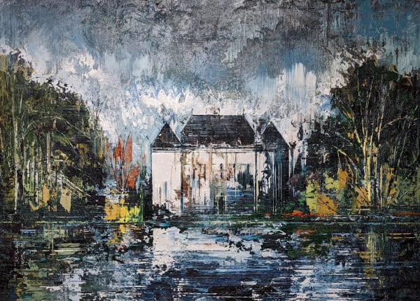 John Monks, House by the Lake, 2020