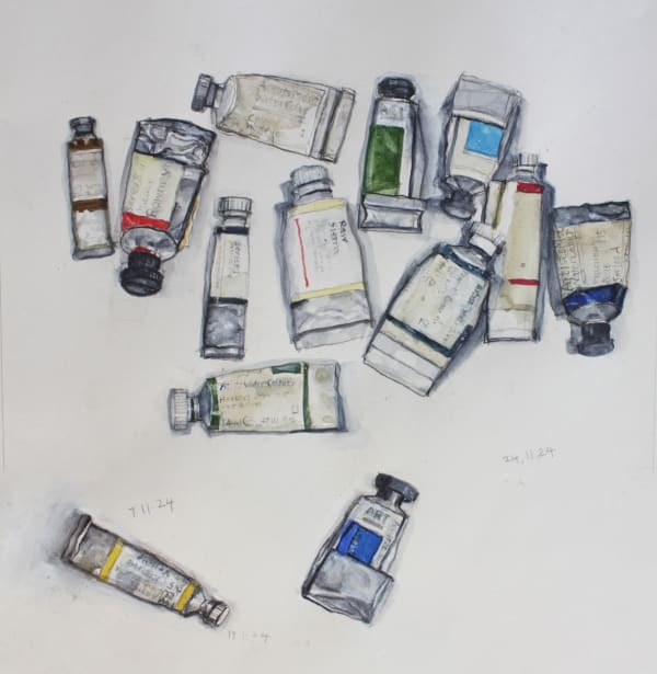 Brian Sayers, Watercolour Tubes, 2024