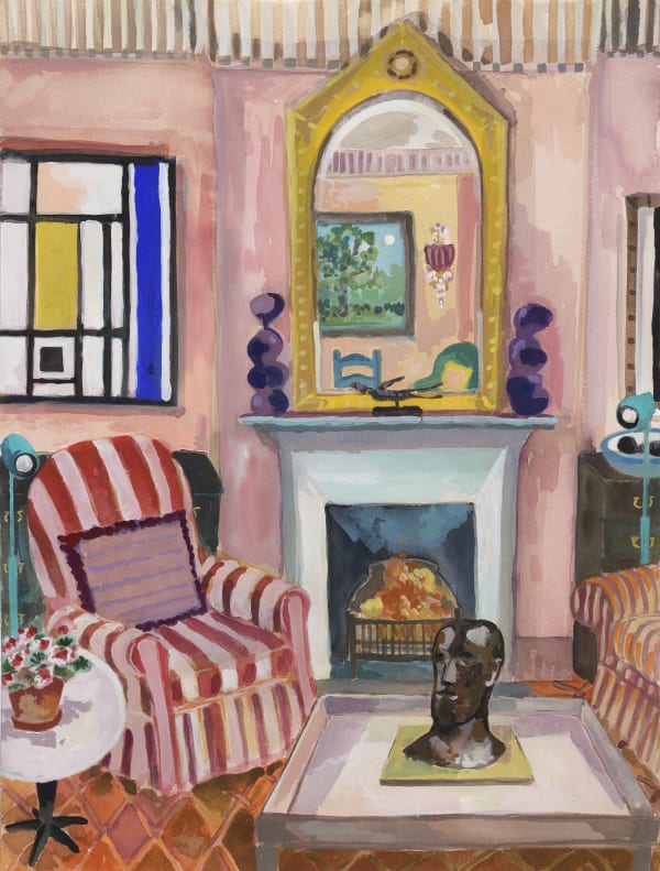 Lottie Cole, Interior with Marlow Moss & Elizabeth Frink, 2021