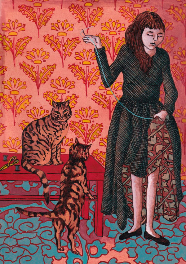 Kate Montgomery, Sewing The Hem, 2022