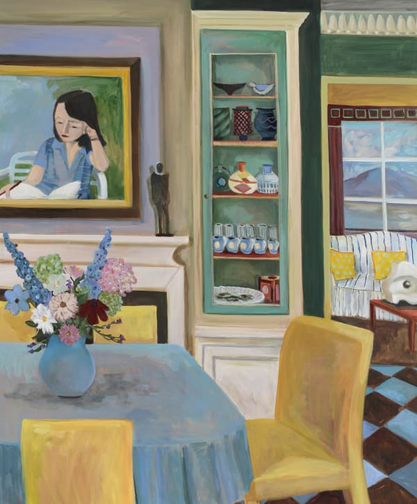 Lottie Cole, Interior of An Irish Artist, with her Grandaughter Barbara Hepworth & Elisabeth Frink, 2022