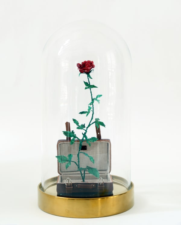 Su Blackwell, Red Shoes and Rose, 2021