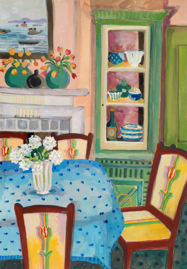 Lottie Cole, Interior with Tulips, 2022