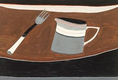 Rachel Nicholson (b. 1934), Still Life with Jug and Fork , 1981