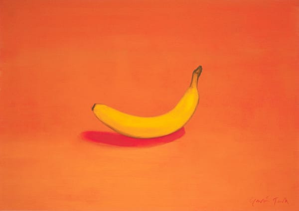 Still Life with Banana (Vivid Orange)