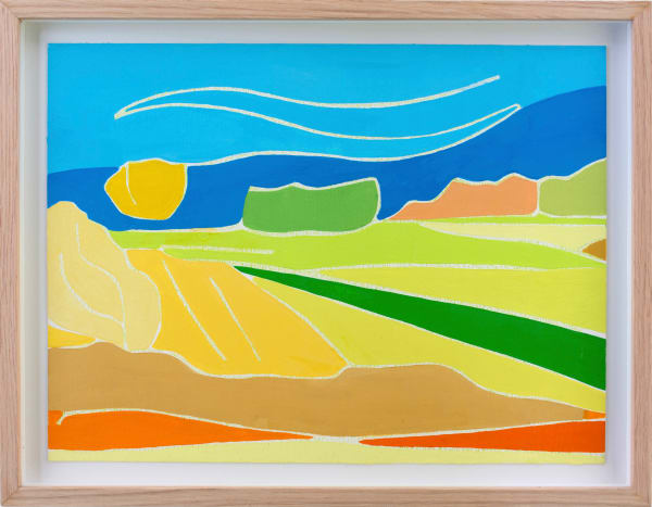 Striped Fields in Melon and Lime, The Zwin, Knokke, Belgium