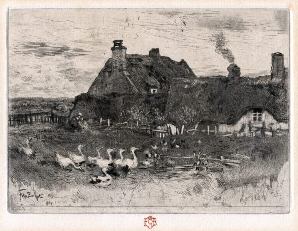 Felix Buhot Les Petites Chaumières, 1879