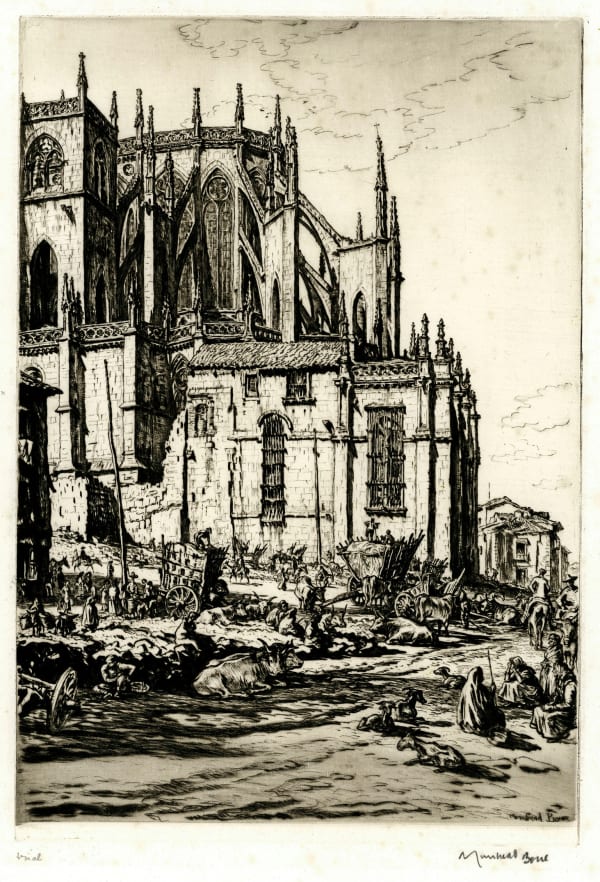 Muirhead Bone The Apse, Léon Cathedral, Spain, 1932