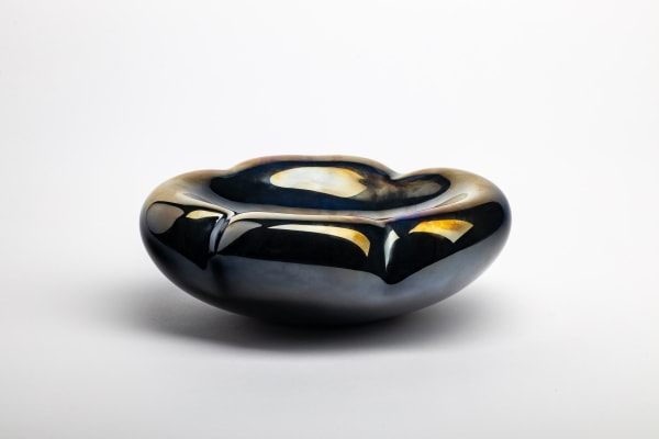 Irene Cattaneo, Black Mirrored Irredescent Cloud , 2024