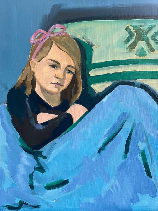 Nancy Cadogan, Child of the studio with a Bow, 2019 - 2021