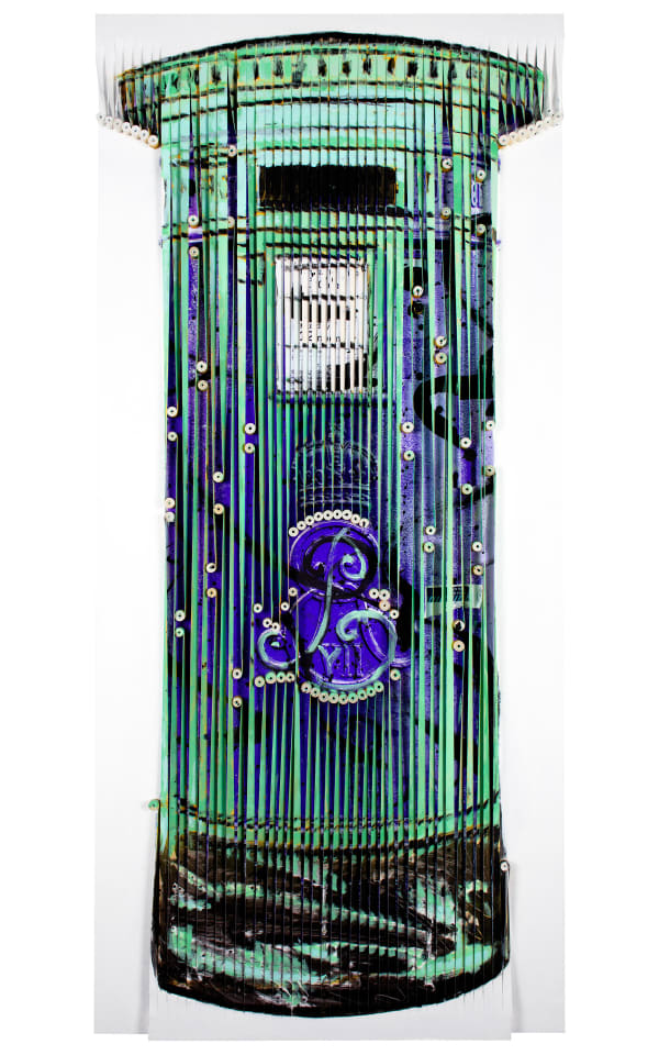 Piers Bourke, Post Person Always Rings - Mini - Light Green Purple, 2025