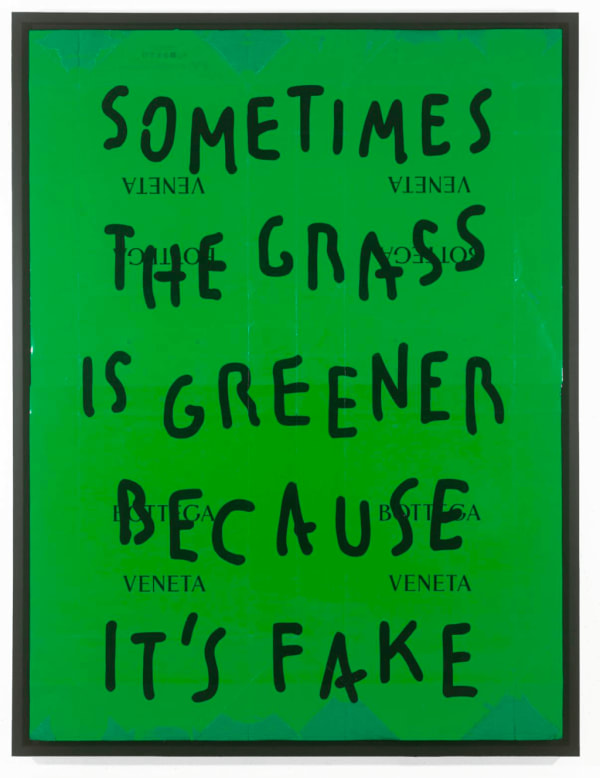 Pietro Terzini, Sometimes The Grass is Greener Because It's Fake, 2024