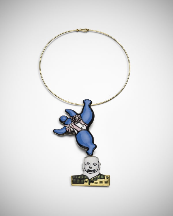 Niki de Saint Phalle, Nana Brooch & Necklace, this work is a continuation of the edition started in 1975, completed in 2013