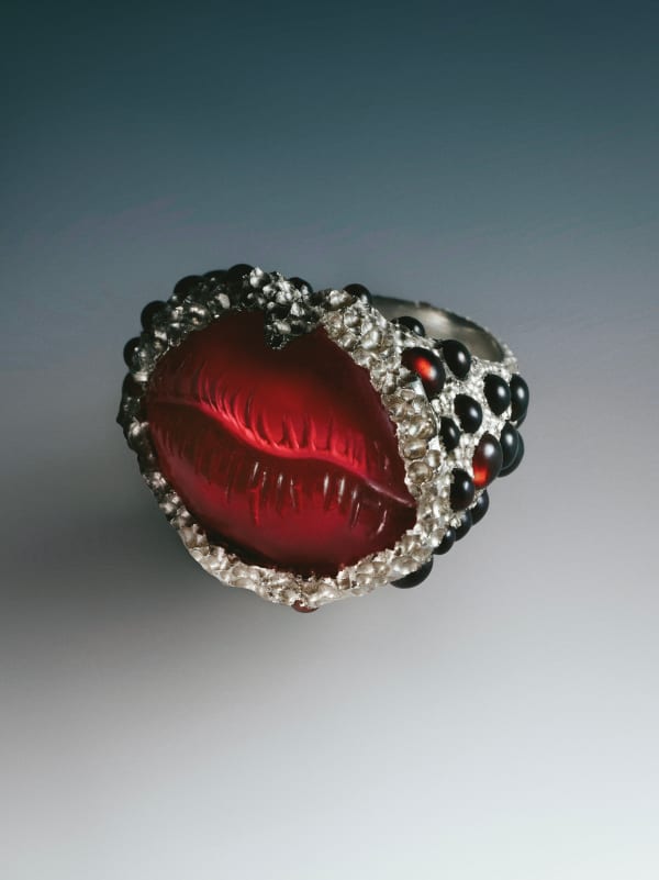 Martina Kocianova, Bleeding Lip Ring, 2025