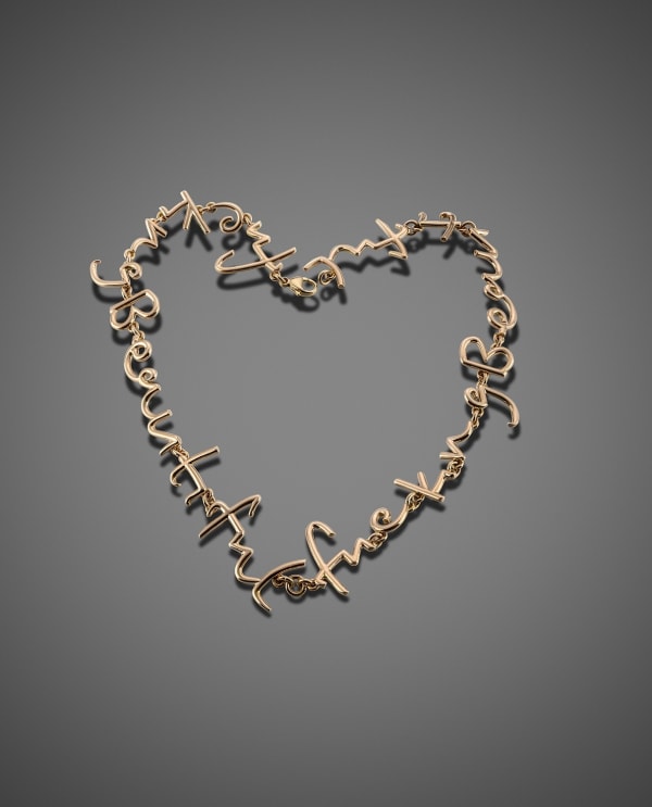 Tim Noble and Sue Webster, Fucking Beautiful Necklace RG Large, 2014