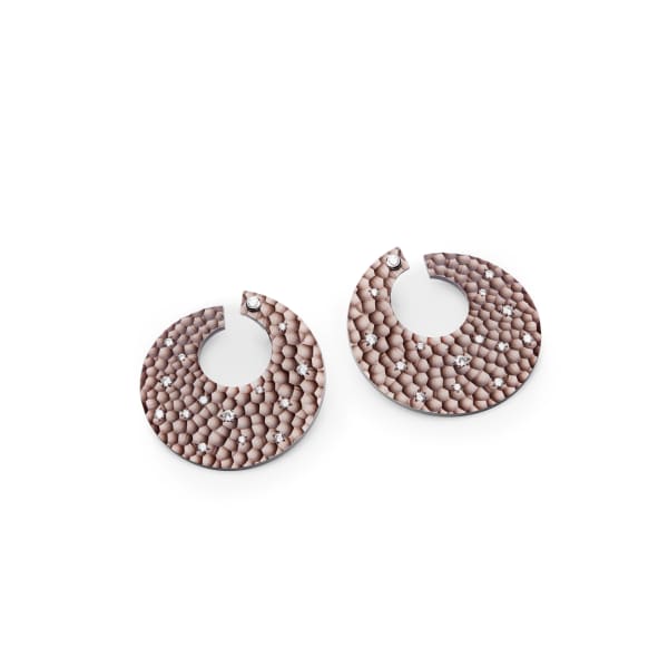 Villa Milano, Aluminum Earrings Brown, 2025