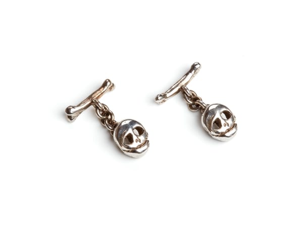 Tim Noble and Sue Webster, White Gold Cufflinks, 2004