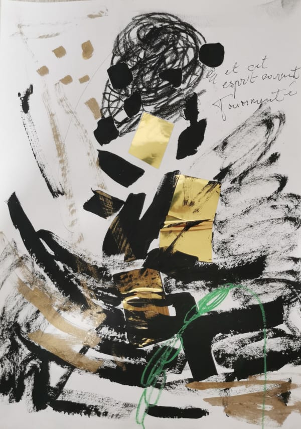 Essoh Sess, Et cet esprit souvent tourmenté ..., 2021