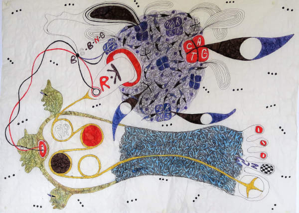 Ernest Dükü, Foot Prints @ Enigme du code 002 NN AMONDJOLE, 2016