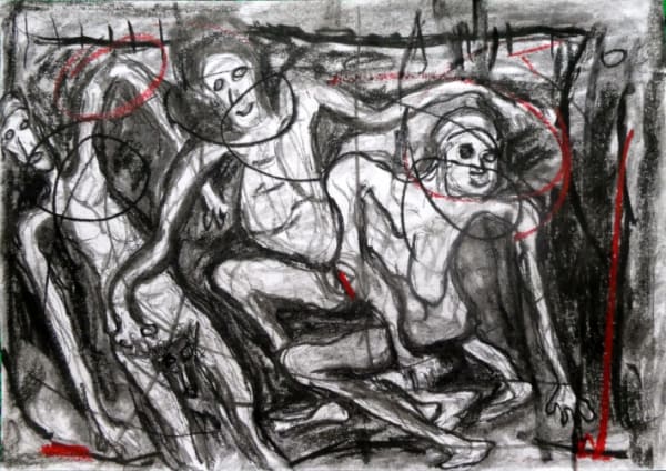 Rodrigue Obodjé, La baignade, 2019