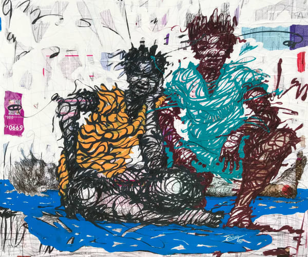 Cedric (Ezan) Tchinan, Bleu-blanc, 2020