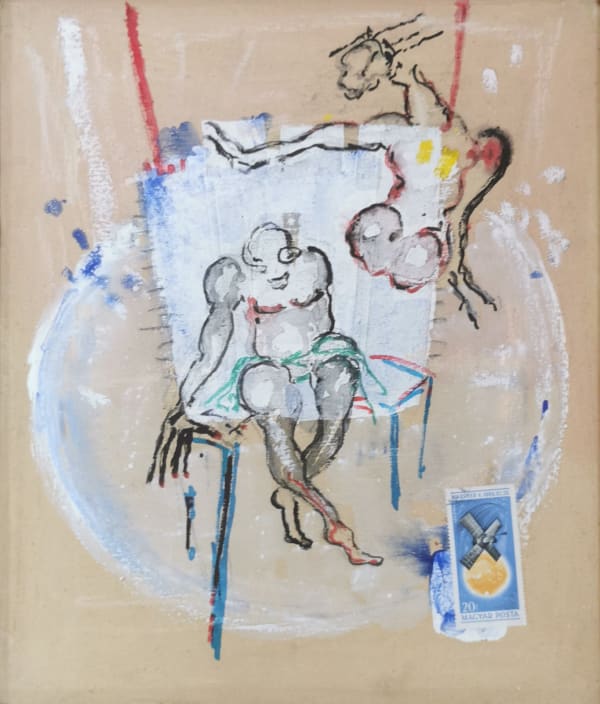Dominique ZINKPE, Etats d'âme, Dessin secret 5, 2021