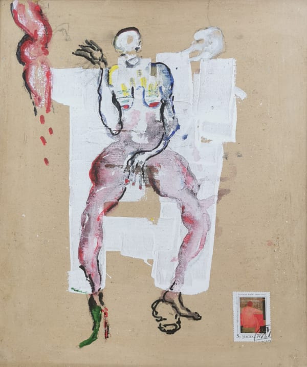 Dominique ZINKPE, Etats d'âme, Dessin secret 4, 2021
