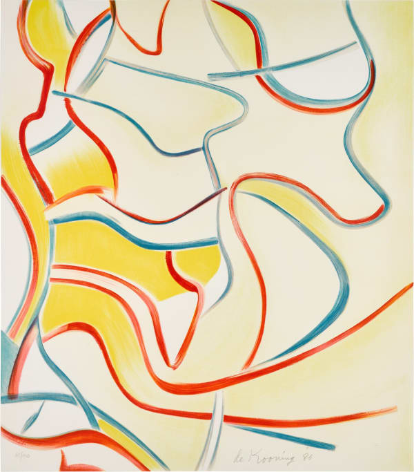 Willem de Kooning, Untitled (from Quatre Lithographies), 1986