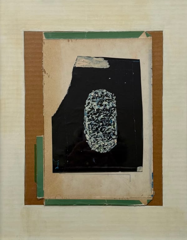 Assemblage on Painted Cards