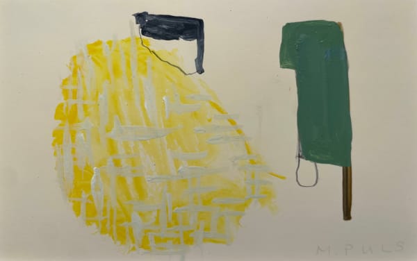 Small Painting of Yellow Object