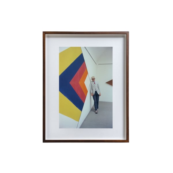 Kasmin, David Hockney in the Kasmin Gallery with a Kenneth Noland painting, London, 1965