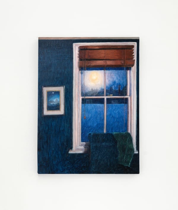 Anna Calleja I made a rule years ago, 2024 Oil on panel Signed verso. 40 x 30 cm (15 3/4 x 11 3/4 in)