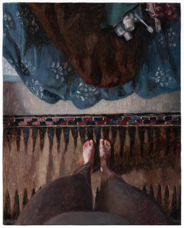 Anna Calleja Sand through my fingers, 2025 Oil on panel. Signed verso. 25 x 20 cm (9 7/8 x 7 7/8 in)