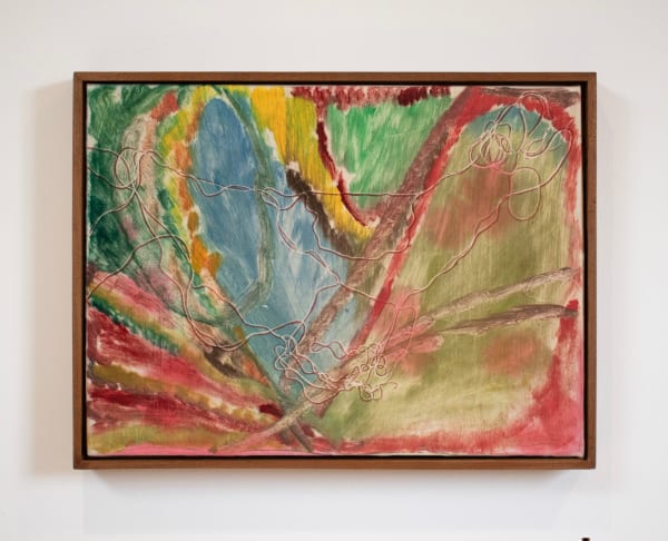 Aimée Parrott Wing, 2023 Monotype and ink on cotton, with sappele frame. 30.7 x 40.7 cm (12 1/8 x 16 in)
